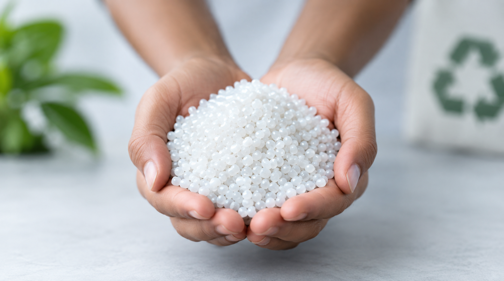 Sustainable plastic beads