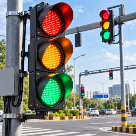 Wired LED Traffic Signal Light